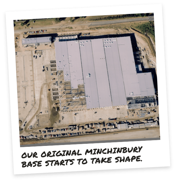 Our original Minchinbury base starts to take shape.