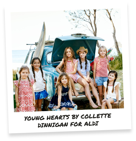 Young hearts by Collette Dinnigan for ALDI
